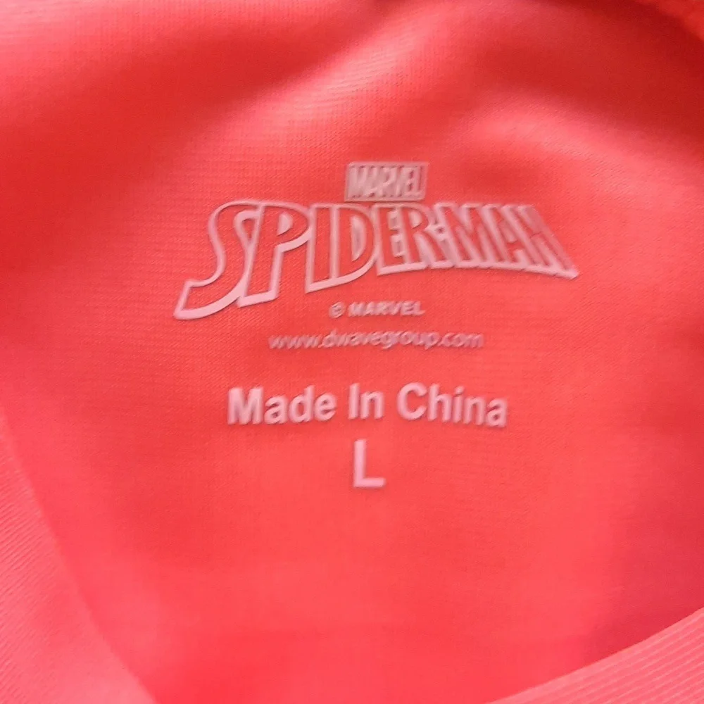 Spiderman swim shirt rashguard UPF 50+ boys size large